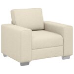 vidaXL Canapé avec coussin avec oreiller Beige 100 x 77 x 82 cm Lin
