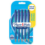 Paper mate flexgrip ultra - 5 stylos bille rétractables - bleu - pointe 1.0mm - sous blister