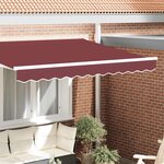 vidaXL Bande de auvent Bordeaux 2.3 x 0.2 m Toile