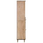 vidaXL Armoire de salle de bain 38x33x160 cm bois massif de manguier