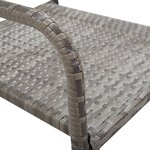 vidaXL Ensemble à manger de jardin 5Pièces Résine tressée Anthracite gris