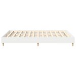 vidaXL Cadre de lit sans matelas blanc 150x200 cm bois d'ingénierie