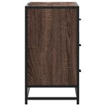 vidaXL Armoire lavabo de salle de bain chêne marron bois d'ingénierie