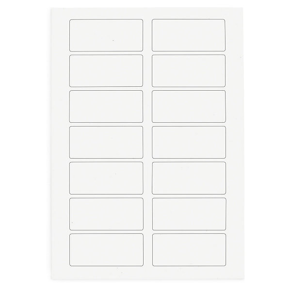 Étiquette de présentation polyester transparent brillant 45 7x21 2 mm (lot de 960)