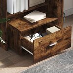 vidaXL Armoire à tiroirs Marron 55 x 45 x 33 5 cm Bois d'ingénierie