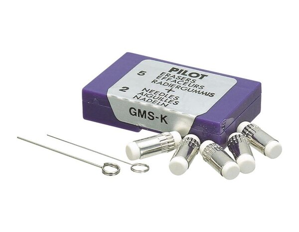 Etui de 5 Gommes Pour BIRDIE/ H-323/ H-325/ H-327/ H-329 PILOT