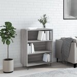 vidaXL Bibliothèque sonoma gris 69 5x32 5x90 cm bois d'ingénierie
