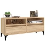 vidaXL Meuble TV chêne sonoma 100x34 5x44 5 cm bois d'ingénierie