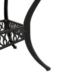 vidaXL Ensemble manger de jardin 5 Pièces bronze aluminium coulé