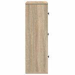 vidaXL Bibliothèque chêne sonoma 60x24x76 5 cm bois d'ingénierie