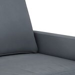 vidaXL Ensemble de canapés 4 Pièces avec coussins gris foncé velours