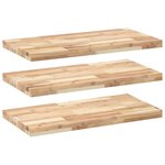 vidaXL Étagères flottantes 3 Pièces 60x40x4 cm acacia massif non traité