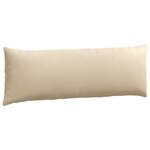 vidaXL Coussins de canapé 2 Pièces Crème 120 x 40 cm tissu