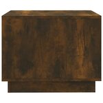 vidaXL Table basse chêne fumé 55x55x43 cm bois d'ingénierie