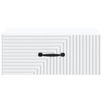 vidaXL Cabinet de chevet mural 2 pièces Blanc 49 x 34 5 x 20 cm
