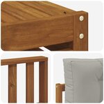 vidaXL Ensemble de canapés d'extérieur 8 pc Gris Naturel et Clair