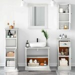 vidaXL Ensemble de mobilier de salle de bain VIGO 5 Pièces Marron
