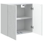 vidaXL Armoire Murale Blanc 59 x 31 x 60 cm Bois d'ingénierie