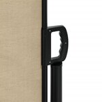 vidaXL Auvent latéral rétractable beige 140x500 cm