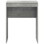 vidaXL Bureau Gris béton 60 x 40 x 76 cm Bois d'ingénierie
