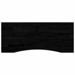 vidaXL Bureau Noir et Brun Foncé 120 x 60 cm Bois de chêne massif