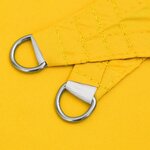 vidaXL Voile de parasol tissu oxford carré 5x5 m jaune