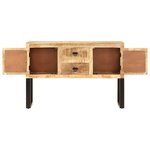 vidaXL Buffet 110x30x74 cm Bois de manguier brut