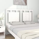 vidaXL Tête de lit Blanc 125 5x4x100 cm Bois massif de pin