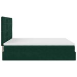 VidaXL Cadre de lit ottoman avec matelas vert foncé 180x200cm velours