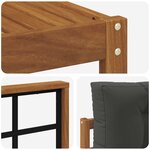 vidaXL Ensemble de canapés d'extérieur 6 Pièces Naturel et Anthracite