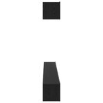 Ensemble de meuble TV 6 pièces bois noir d'ingénierie