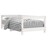 vidaXL Cadre de lit pour enfant blanc 70x140 cm bois de pin massif