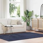 vidaXL Tapis shaggy à poils longs NAVARRA bleu marine 160x230 cm