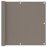 vidaXL Écran de balcon Taupe 90x600 cm Tissu Oxford