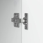 vidaXL Meuble TV Blanc brillant 102 x 34 5 x 50 cm Bois d'ingénierie