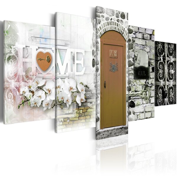 Tableau - home of love l x h en cm 200x100
