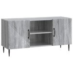 vidaXL Meuble TV Sonoma gris 102 x 34 5 x 50 cm Bois d'ingénierie