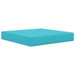 vidaXL Coussin de canapé d'extérieur Polyester Turquoise 60 x 60 cm