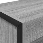 vidaXL Bibliothèque 2 Pièces Gris Sonoma 80 x 30 x 155 cm