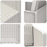 vidaXL Chaises de jardin salle à manger 2 Pièces Blanc PP