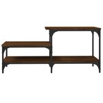 vidaXL Table basse chêne marron 100x50 5x45 cm bois d'ingénierie