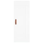 vidaXL Buffet haut Blanc 34 5x34x180 cm Bois d'ingénierie