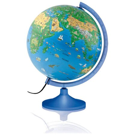 Globe terrestre lumineux pour enfant Ø 30 cm