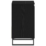 vidaXL Meuble Sous Lavabo Chêne noir 65 x 33 x 60 cm Bois d'ingénierie
