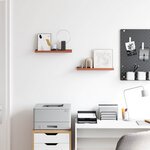 vidaXL Étagère Murale 2 Pièces Rouge 40 x 9 x 3 cm Bois d'ingénierie