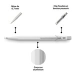 Porte-mines 844 Classic Line  0 07 mm  blanc CARAN D'ACHE