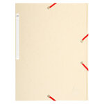 Chemise à élastiques Maxi capacity carte lustrée 425g Nature Future A4 Ivoire CARTOREL