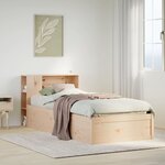 vidaXL Cadre de lit sans matelas 75x190 cm bois de pin massif