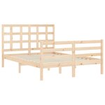 vidaXL Cadre de lit sans matelas 120x200 cm bois massif