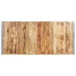 vidaXL Table à dîner 220x100x75 cm Bois de manguier massif brut
